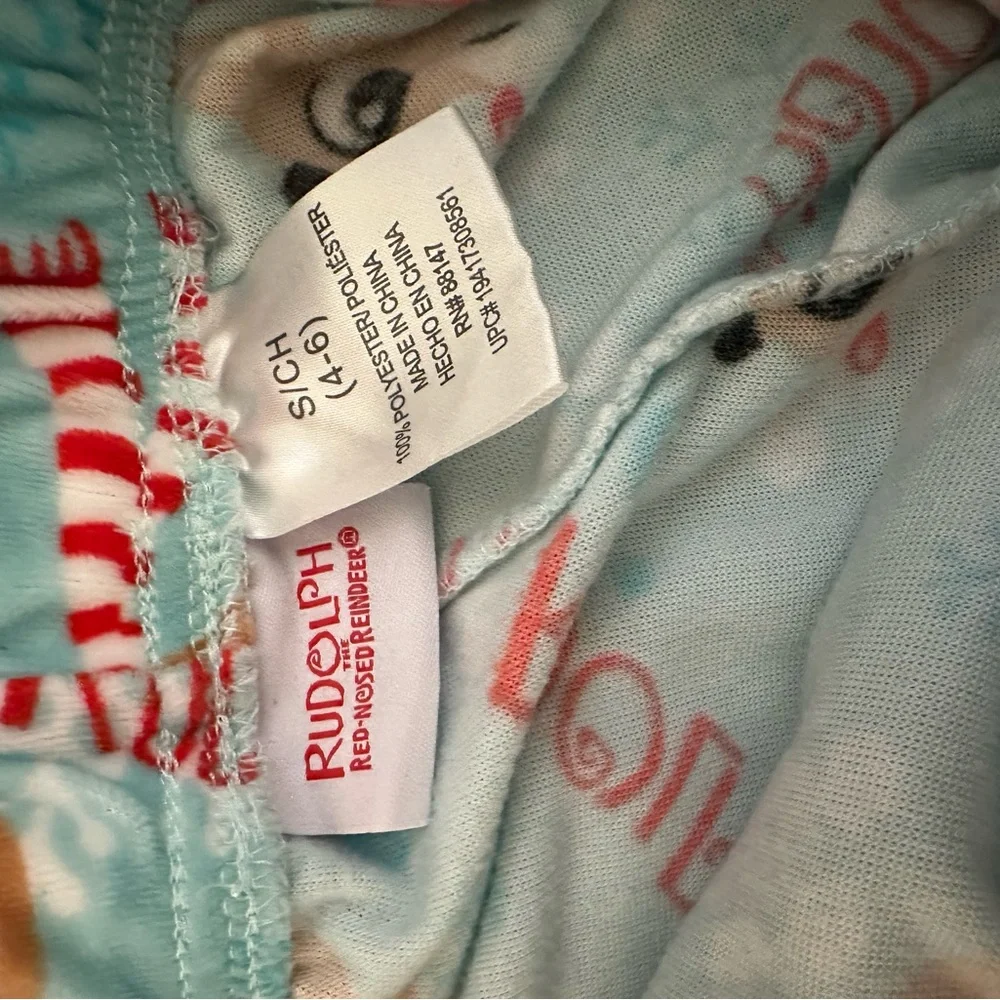 RUDOLPH THE RED NOSE REINDEER FLEECE PAJAMA BOTTOMS - Picture 5 of 5